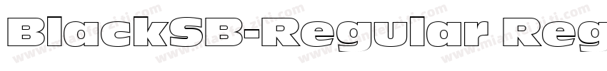 BlackSB-Regular Regu字体转换